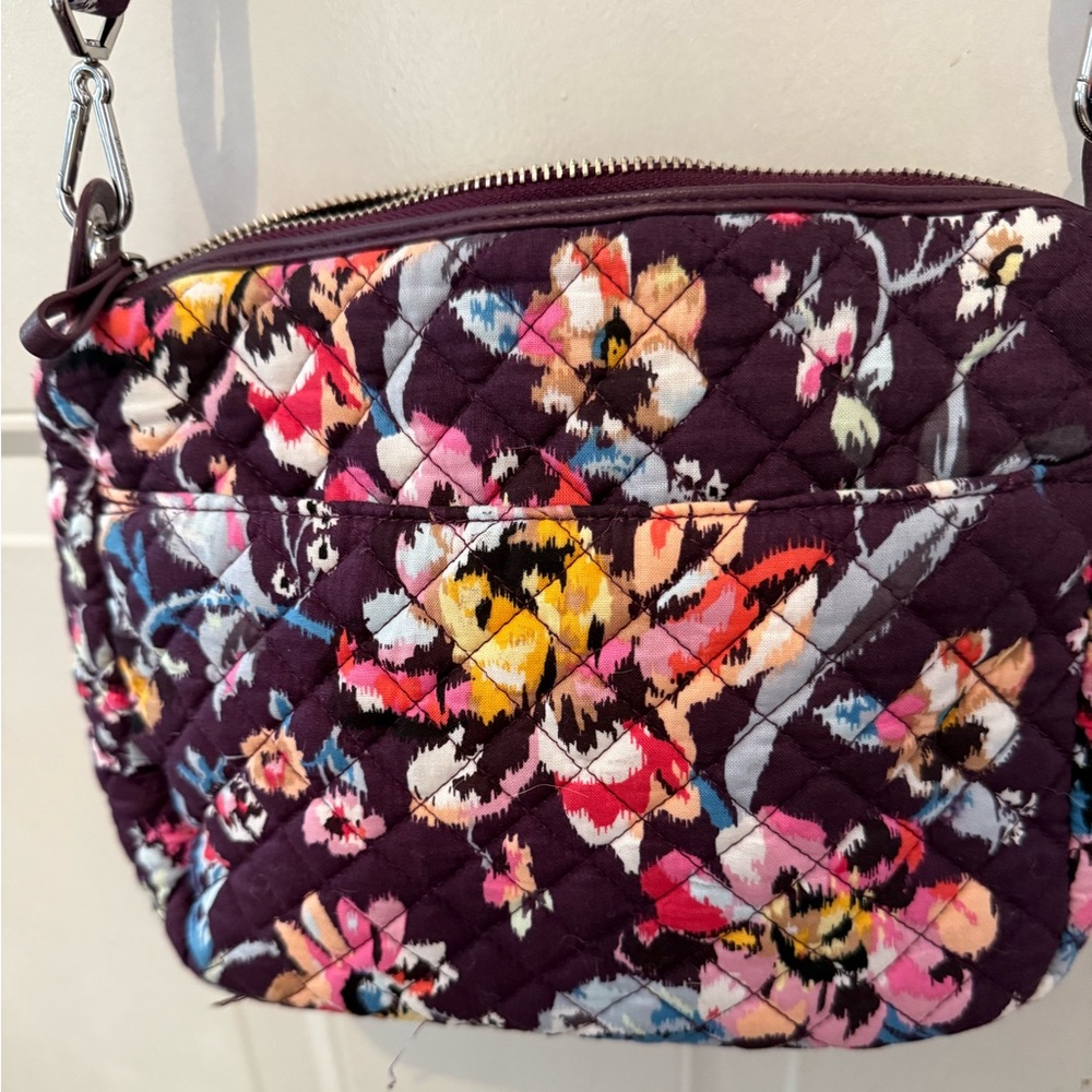 Vera Bradley Indiana Rose Quilted Crossbody Bag & Wallet